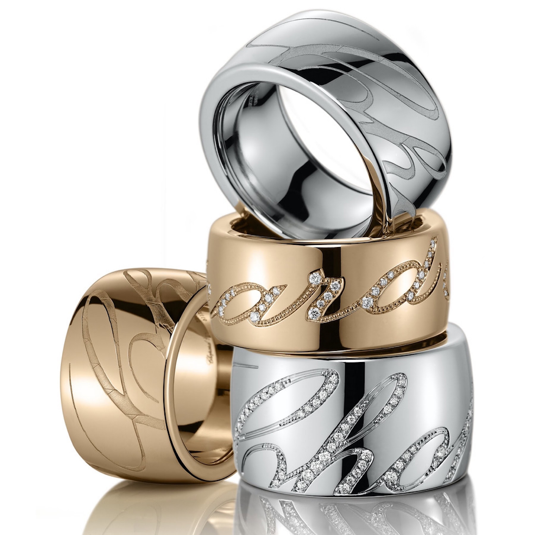 Schmuck: Chopard Chopardissimo Ring Weißgold Gr. 56 aus 750 Weißgold von CHOPARD