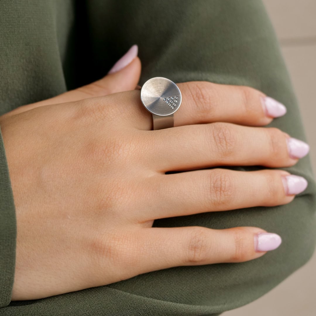 Schmuck: Brillant Ring Edelstahl Gr. 55 aus Edelstahl von Jewels by Eckstein