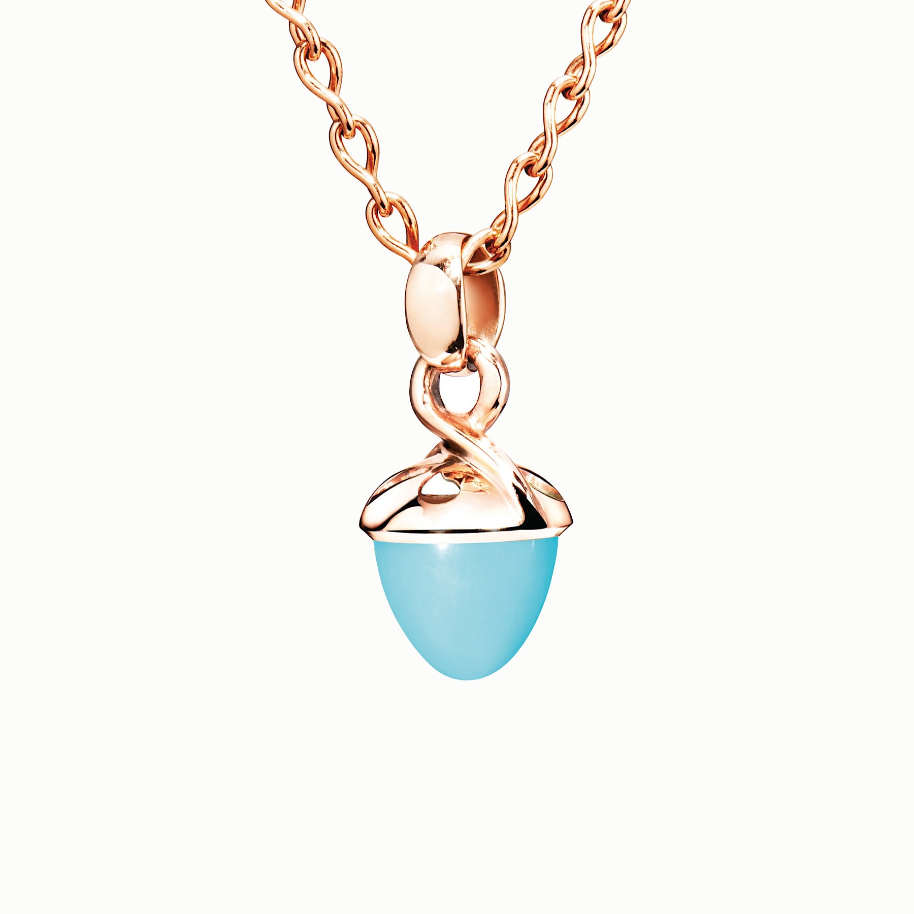 Schmuck: Tamara Comolli Mikado Bouquet Anhänger Türkis Roségold aus 750 Roségold von Tamara Comolli