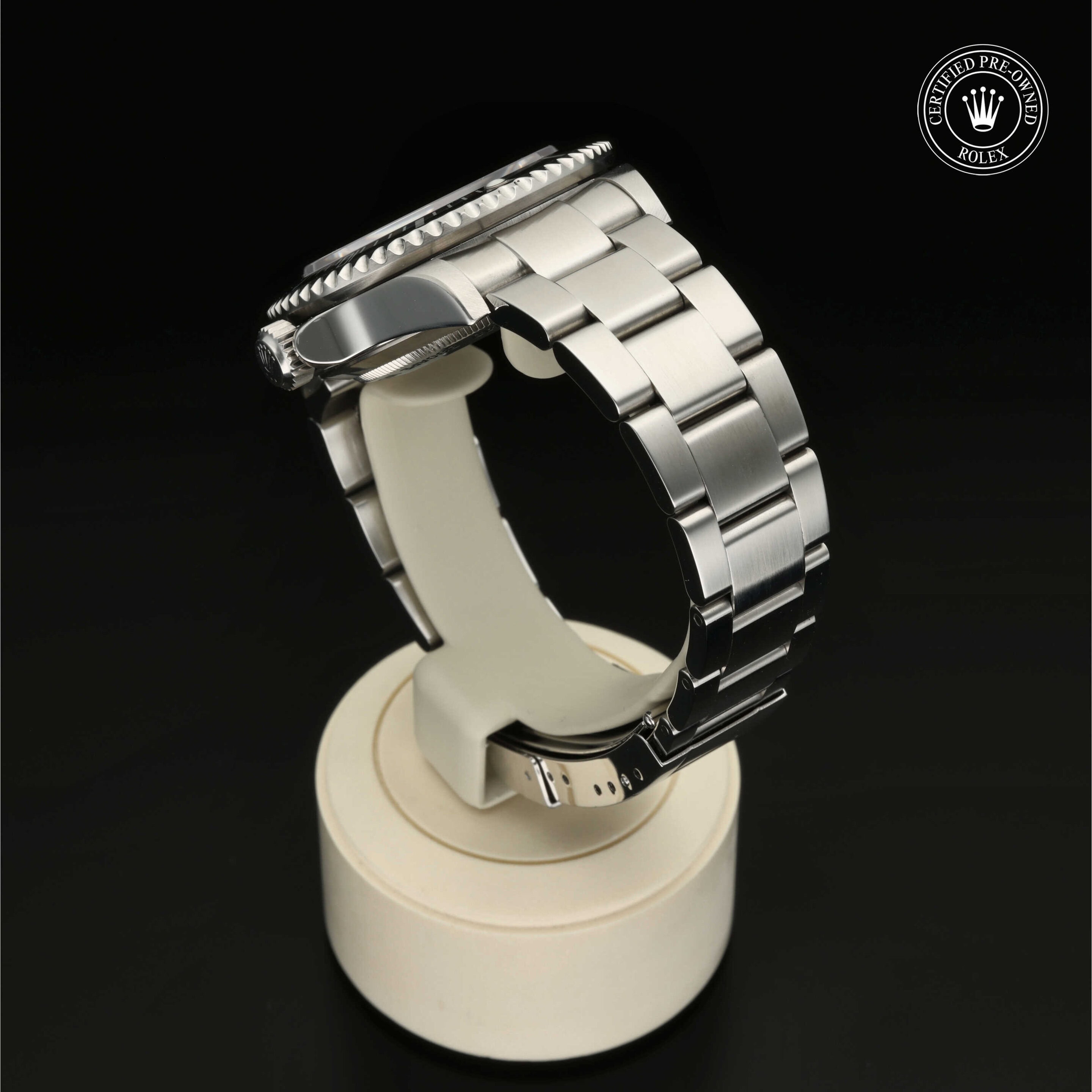 : Sea-Dweller aus Edelstahl Oystersteel von Rolex Certified Pre-Owned