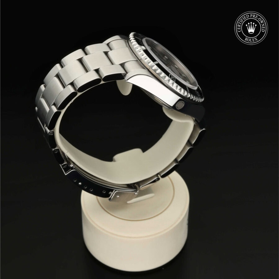 : Sea-Dweller aus Edelstahl Oystersteel von Rolex Certified Pre-Owned