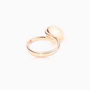 Schmuck: Tamara Comolli Bouton Ring Cacholong Roségold aus 750 Roségold von Tamara Comolli