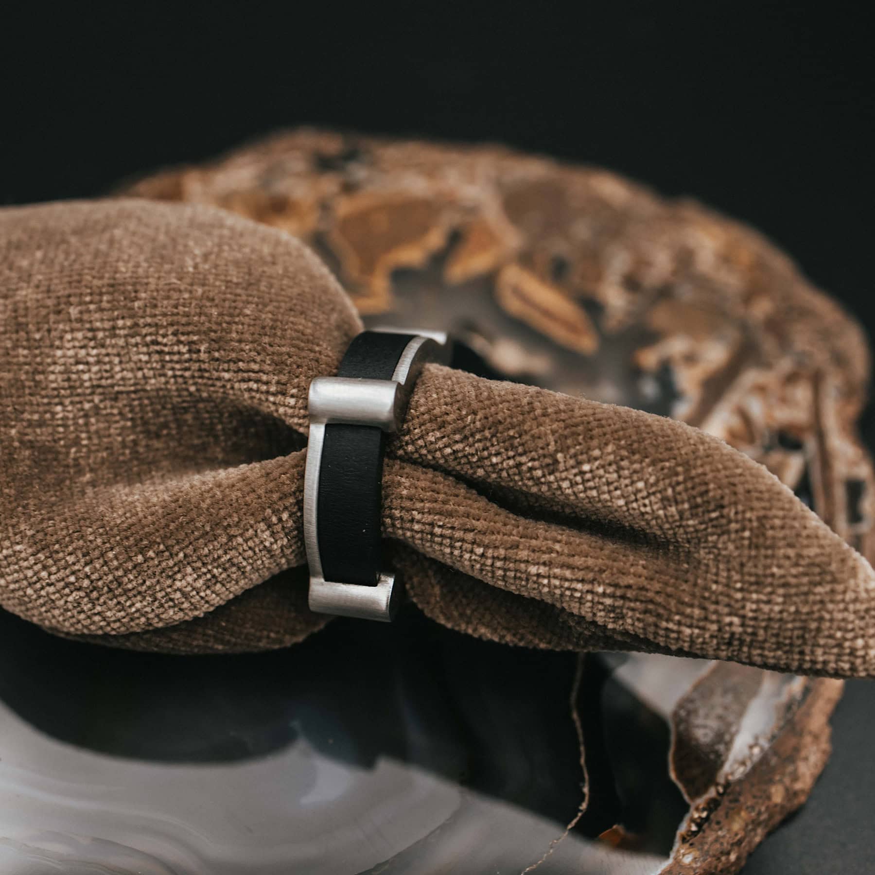 Schmuck: Edelstahl Ring Kautschuk Gr. 62 aus Edelstahl von Last Pieces