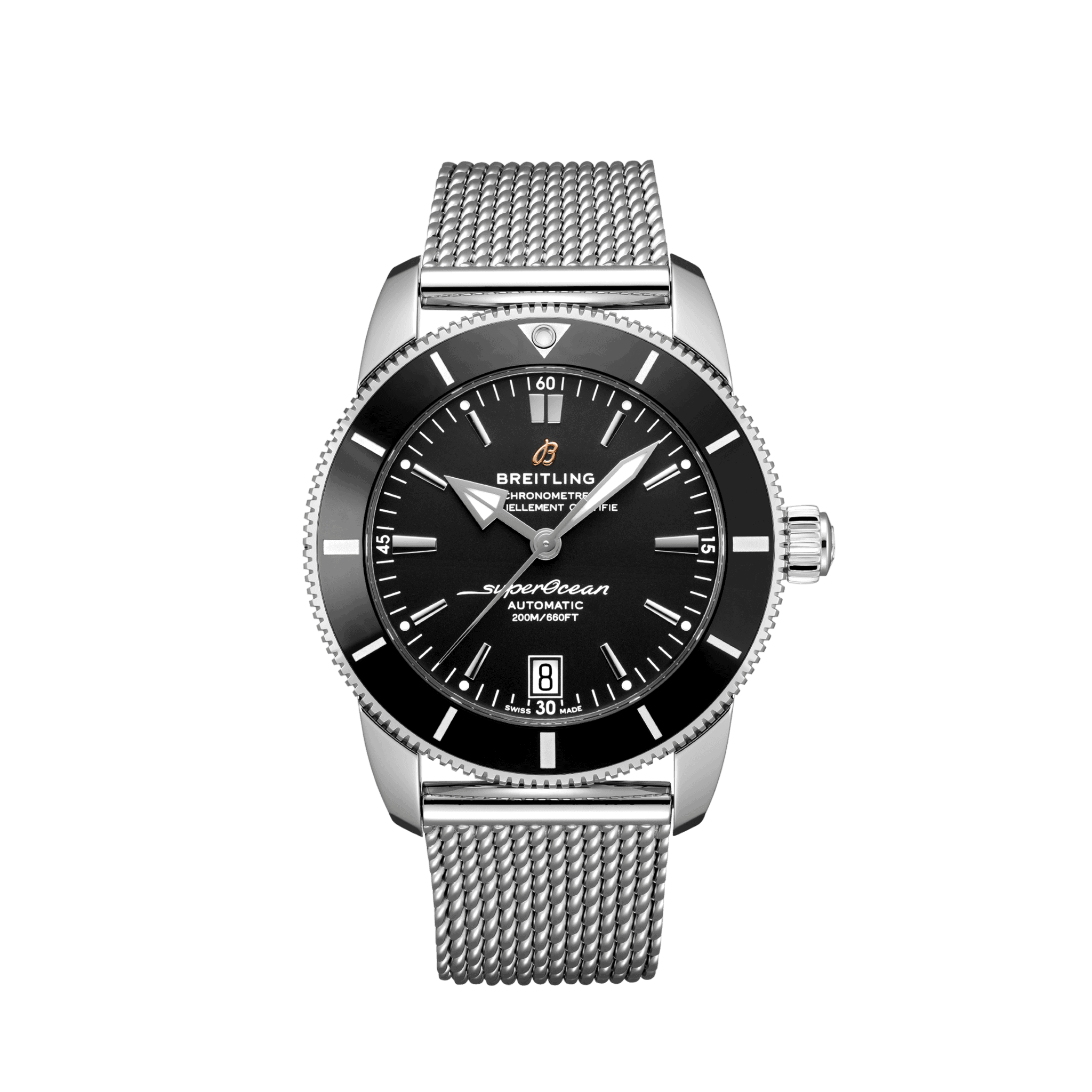 Uhren: Breitling Superocean Heritage B20 Automatik Schwarz Index 42 mm aus Edelstahl von Breitling