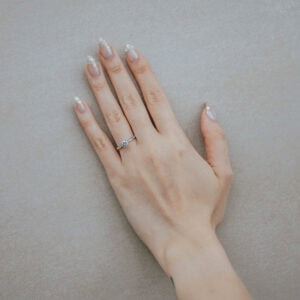 Schmuck: Solitaire Ring Weißgold Gr. 53 aus 585 Weißgold von Jewels by Eckstein