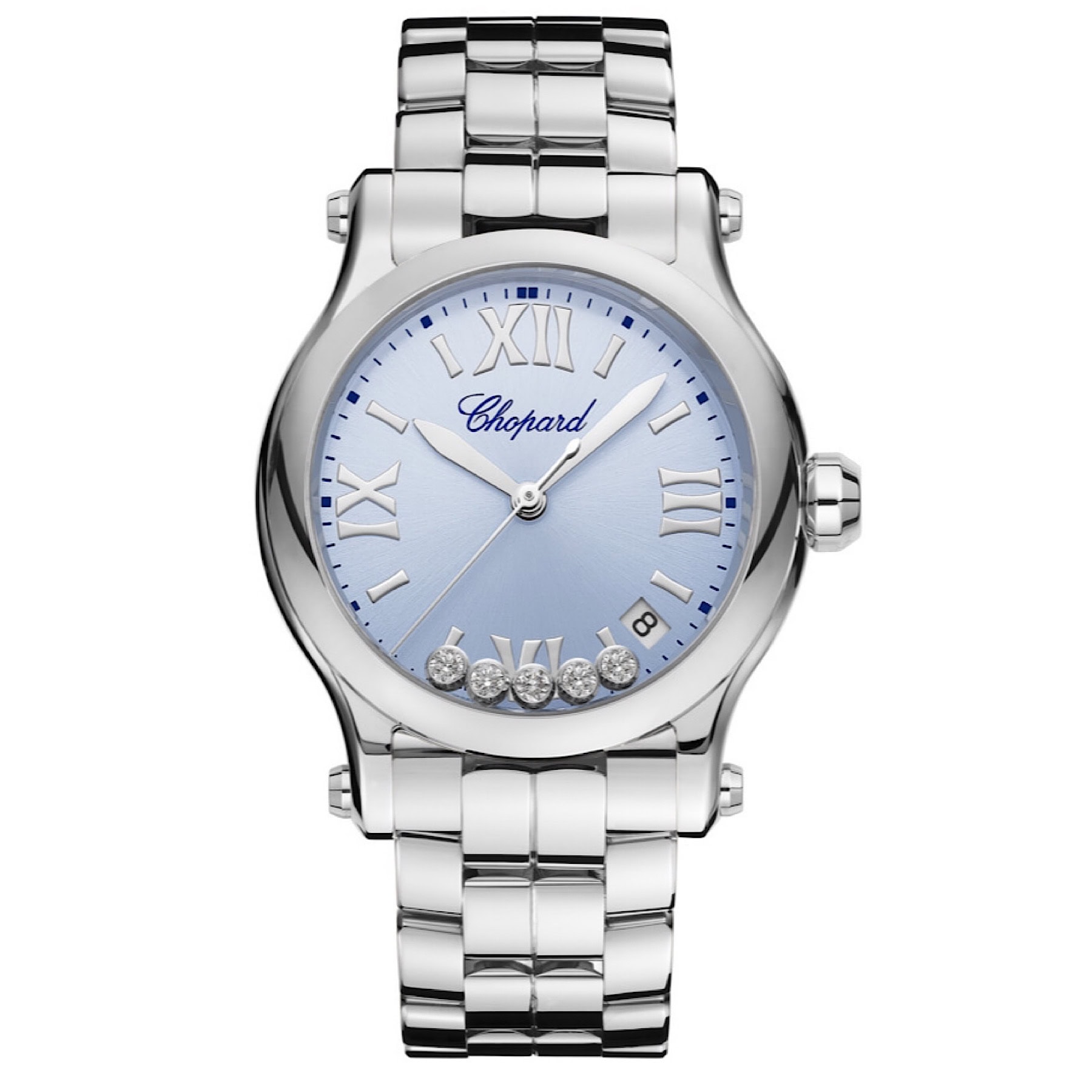 Uhren: Chopard Happy Sport Quarz 36 mm aus Edelstahl von CHOPARD