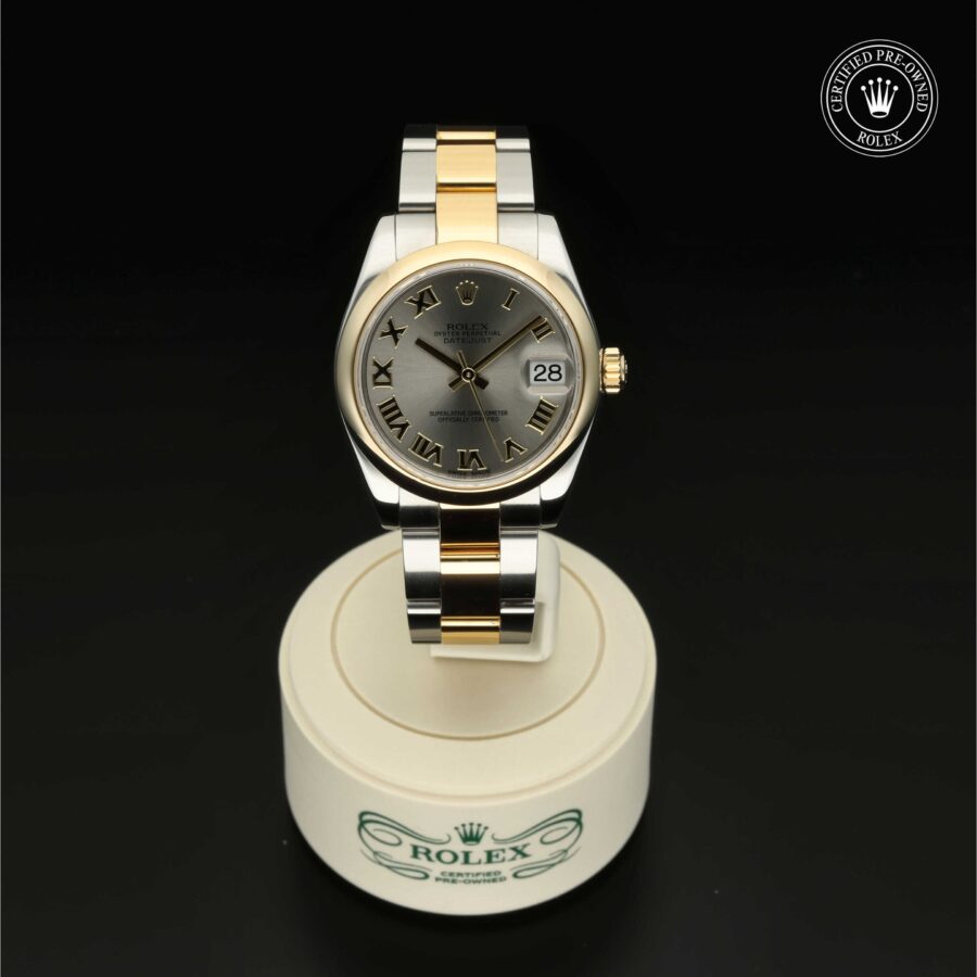 : Datejust 31 aus Edelstahl Oystersteel und Gold von Rolex Certified Pre-Owned