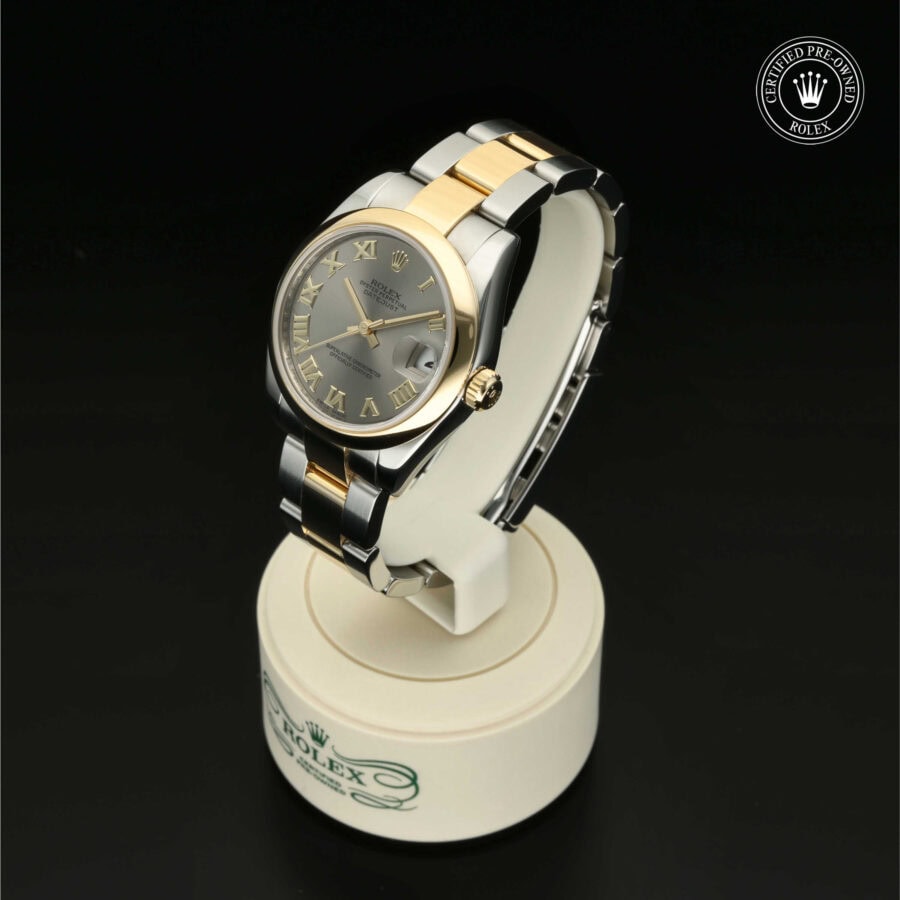: Datejust 31 aus Edelstahl Oystersteel und Gold von Rolex Certified Pre-Owned