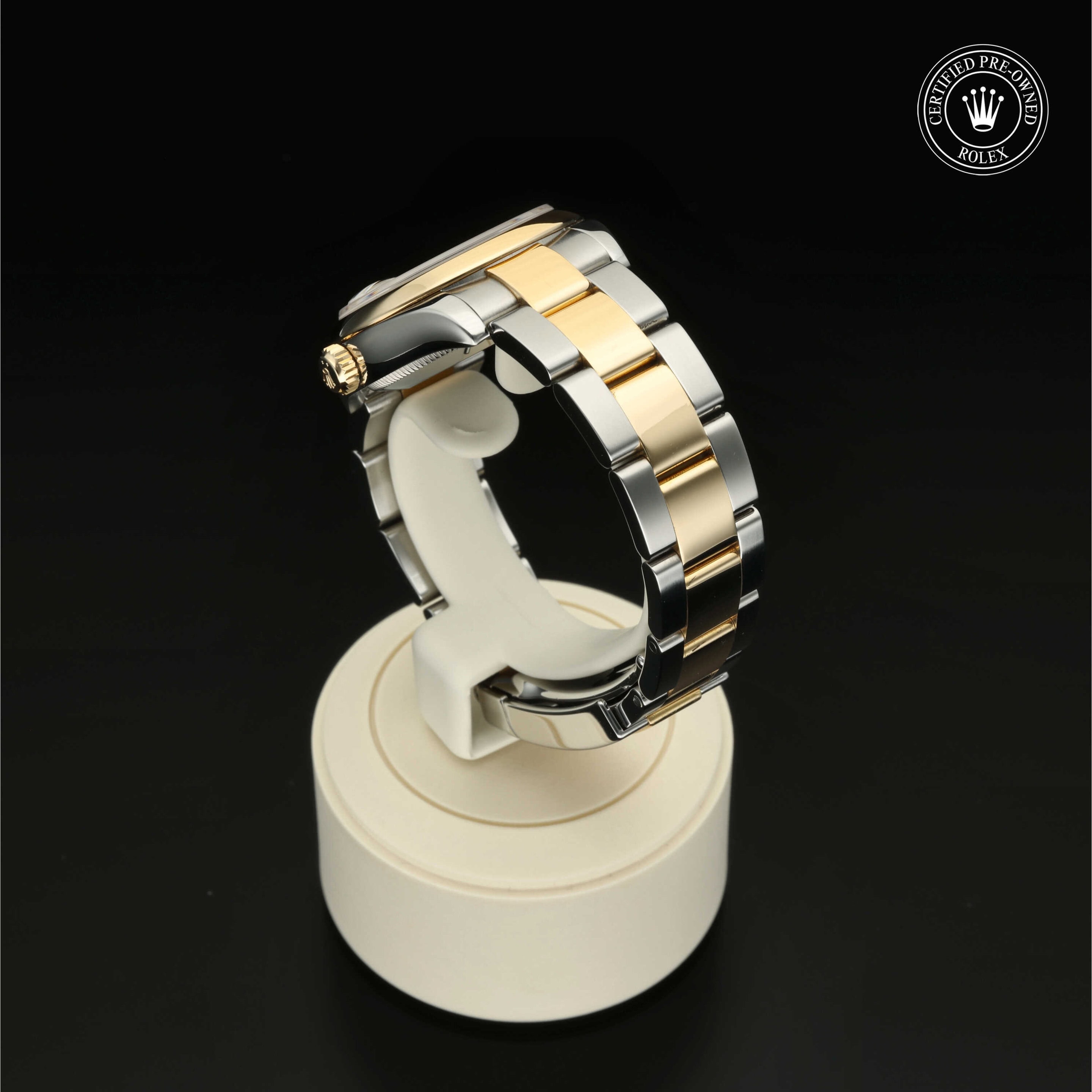 : Datejust 31 aus Edelstahl Oystersteel und Gold von Rolex Certified Pre-Owned