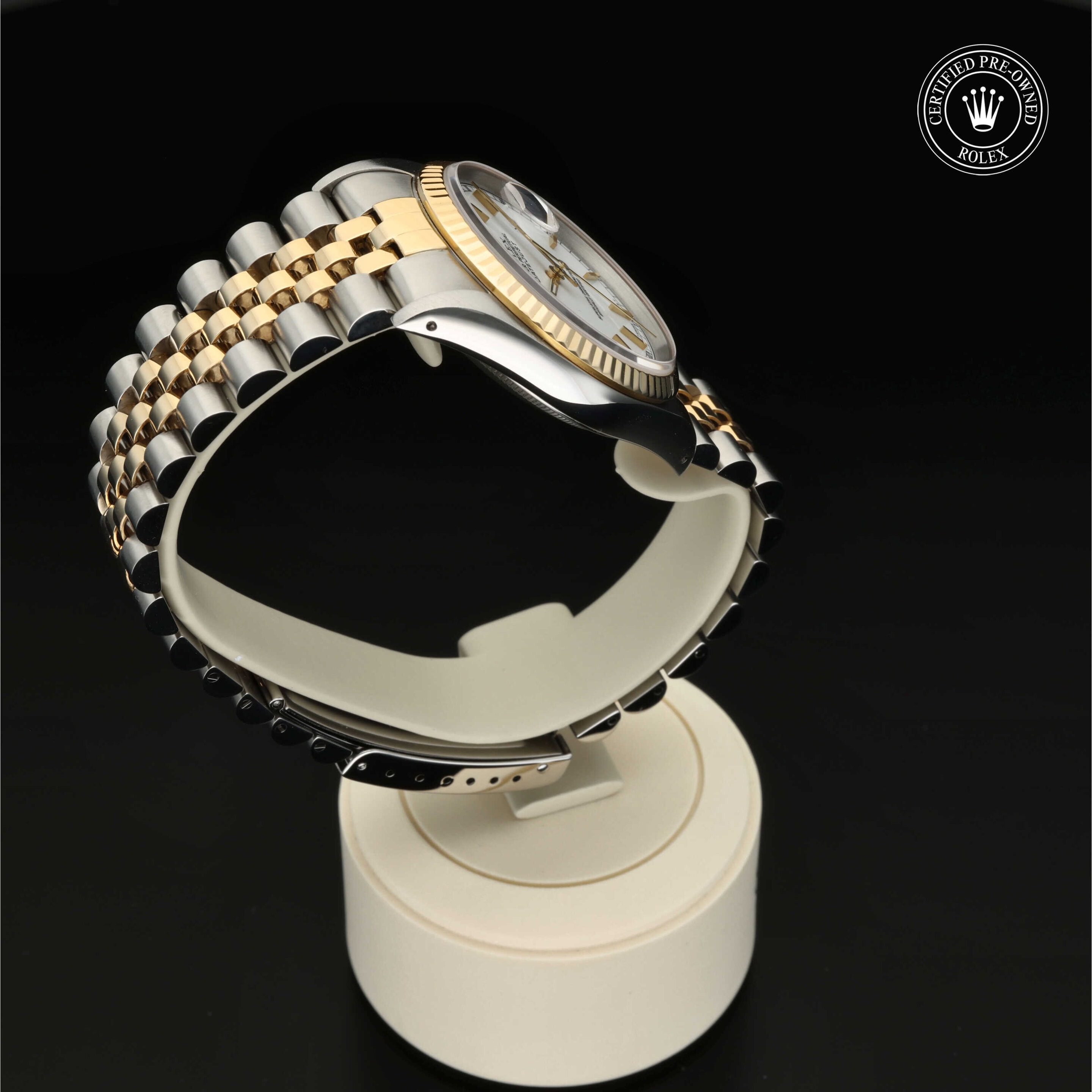 : Datejust 36 aus Edelstahl Oystersteel und Gold von Rolex Certified Pre-Owned