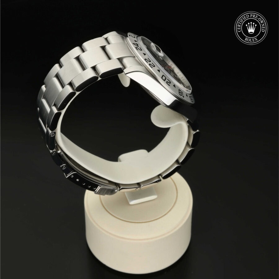 : Explorer II aus Edelstahl Oystersteel von Rolex Certified Pre-Owned