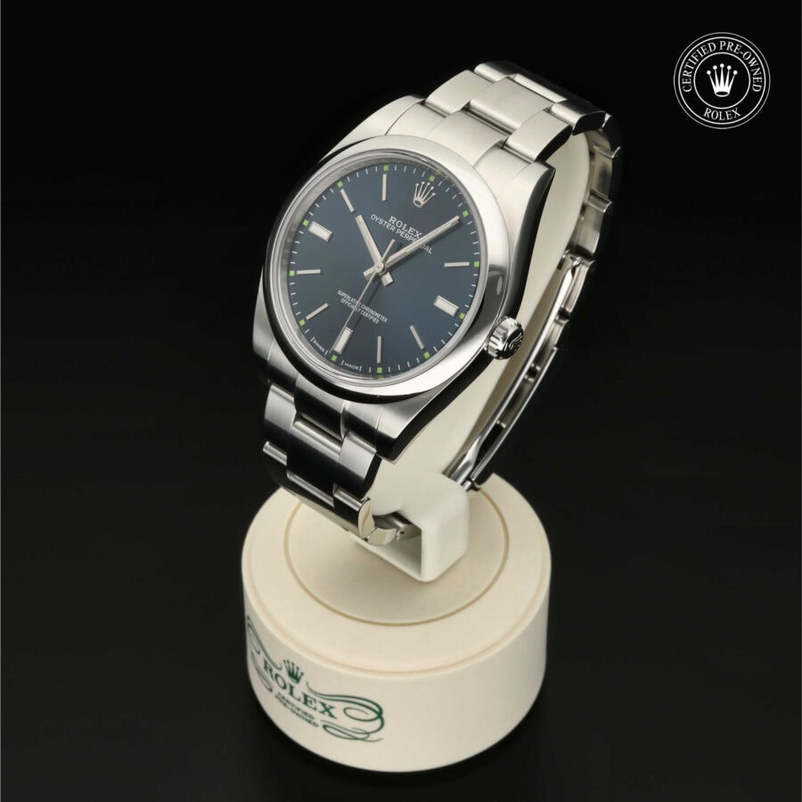 : Oyster Perpetual 39 aus Edelstahl Oystersteel von Rolex Certified Pre-Owned