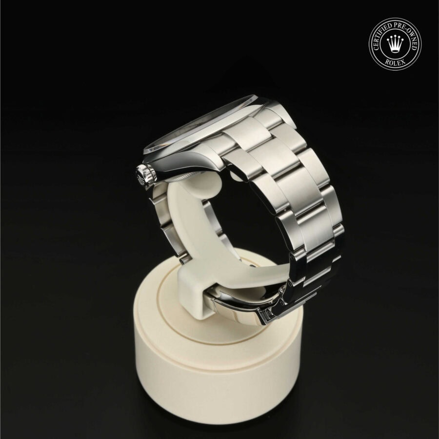 : Oyster Perpetual 39 aus Edelstahl Oystersteel von Rolex Certified Pre-Owned