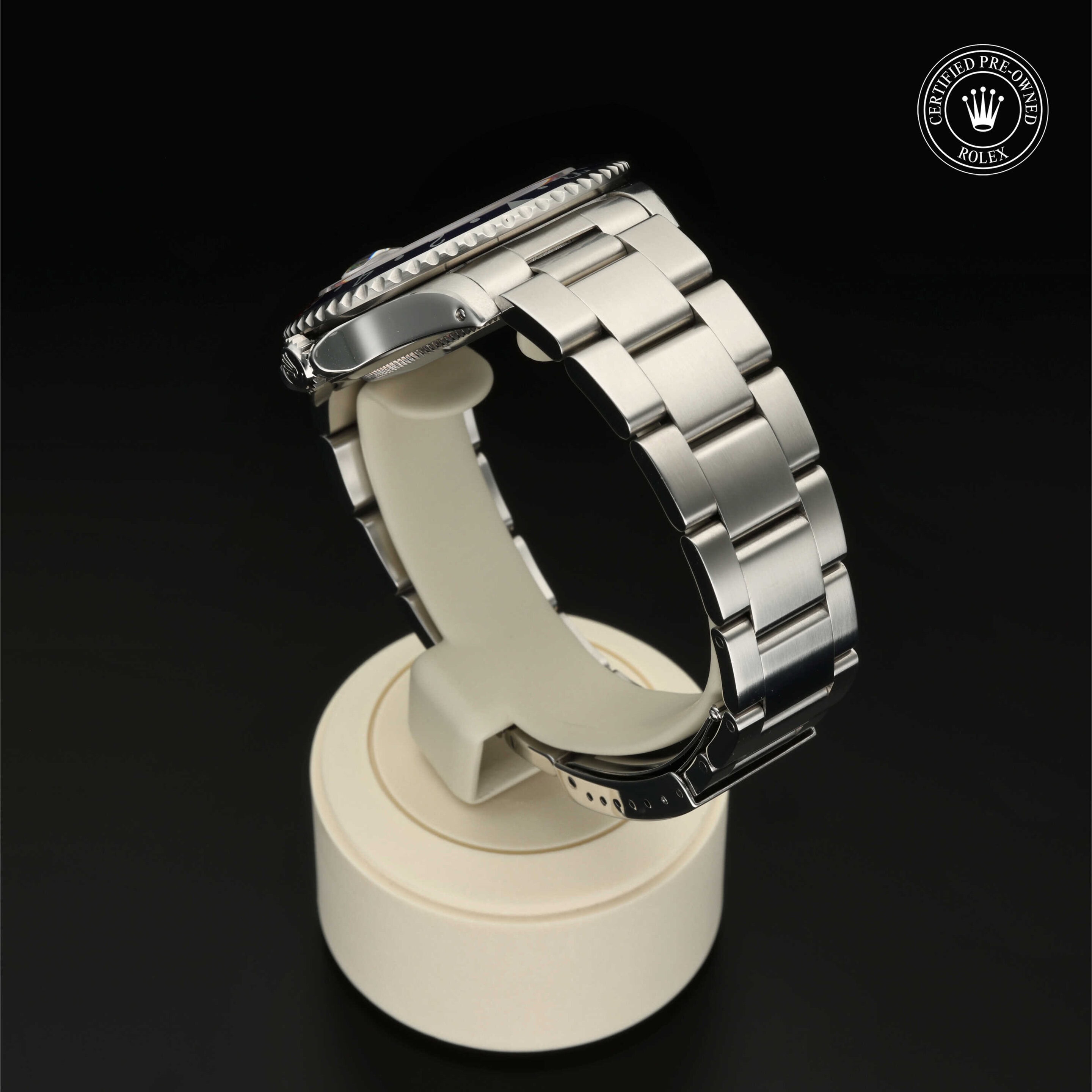 : GMT-Master aus Edelstahl Oystersteel von Rolex Certified Pre-Owned