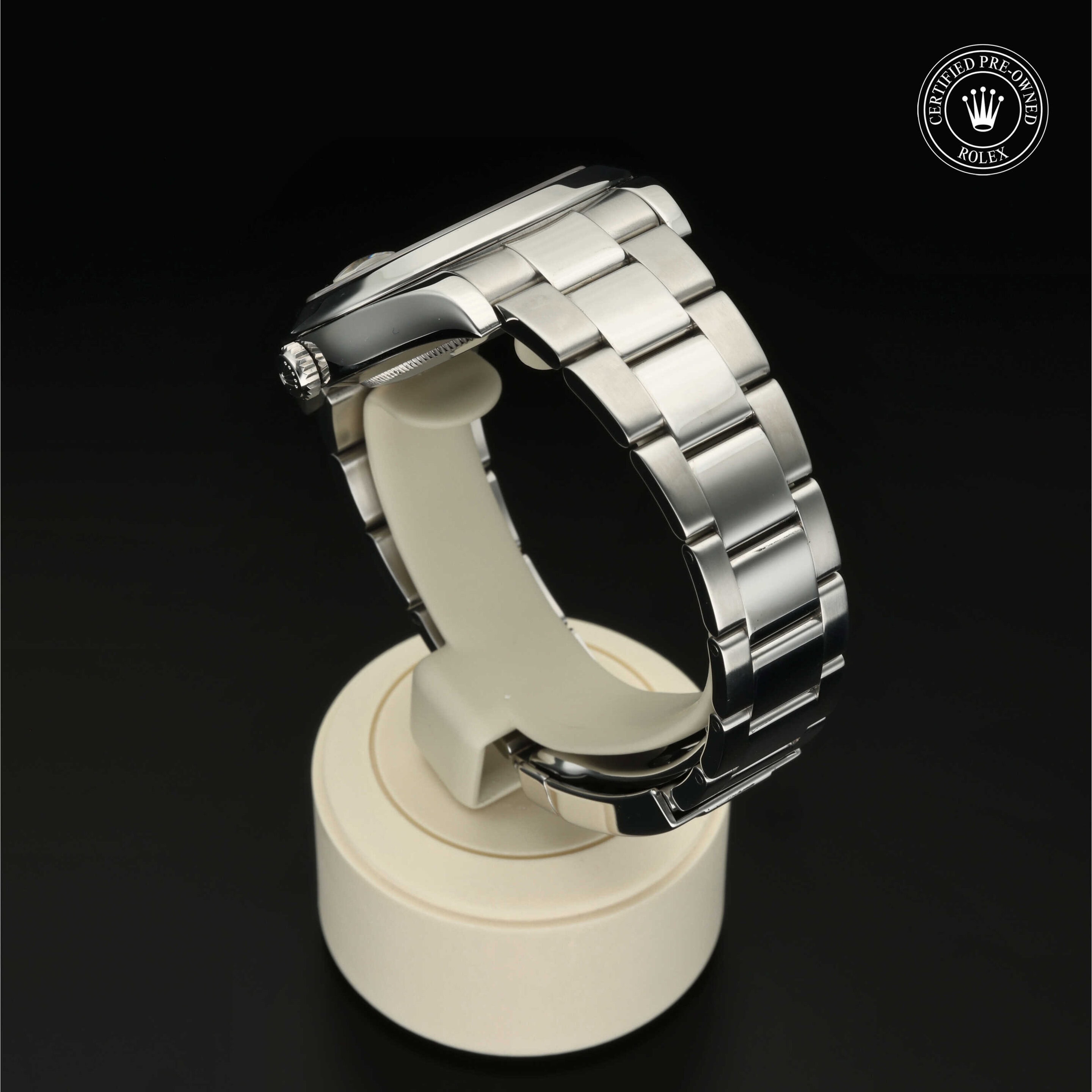 : Datejust II aus Edelstahl Oystersteel von Rolex Certified Pre-Owned