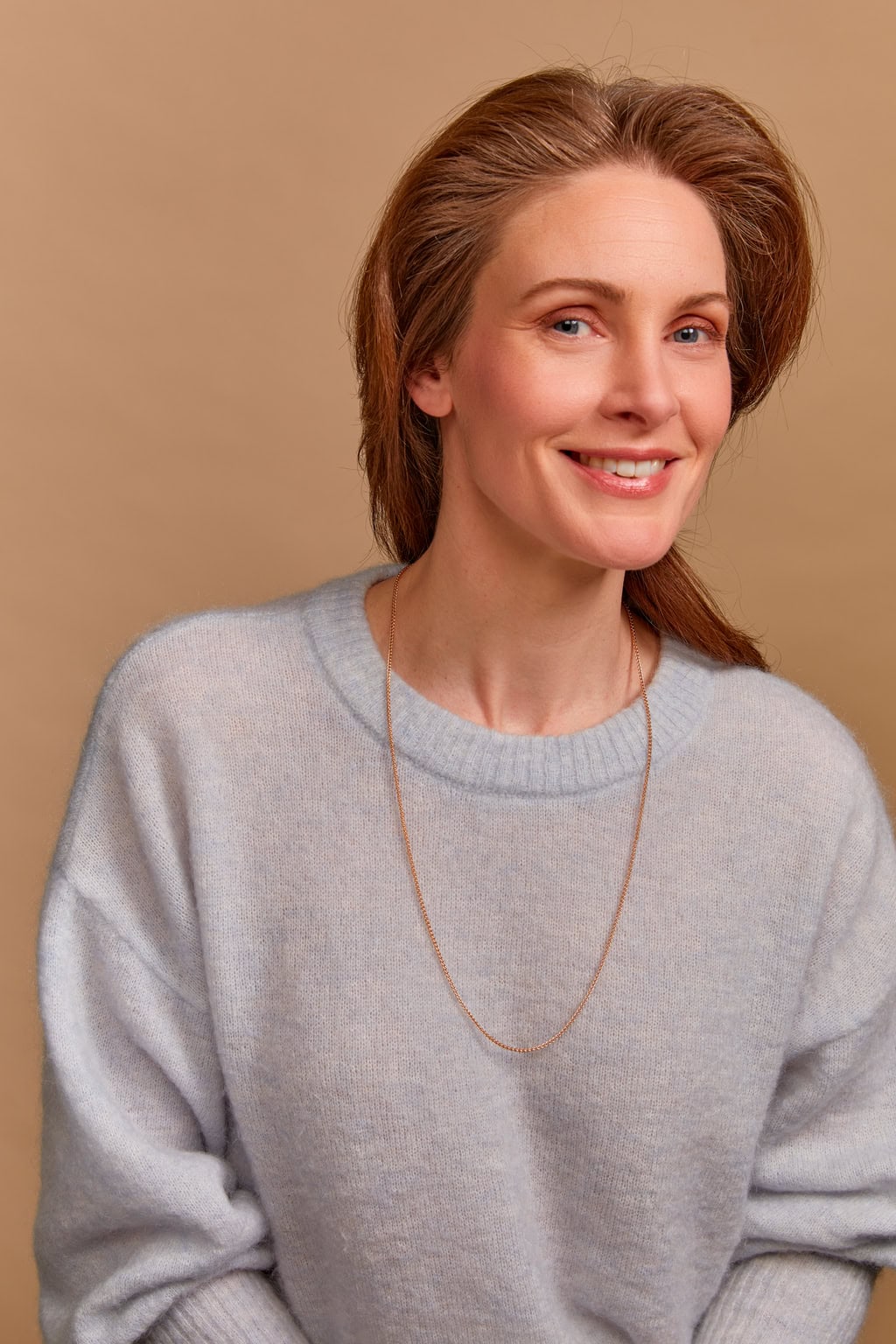 Schmuck: Bron Lux Halskette aus 750 Roségold, 70 cm, Zopfkette aus 750 Roségold von Bron