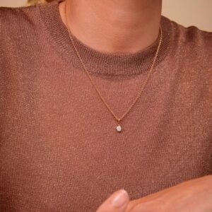 Schmuck: Bron Stardust Diamant Anhänger Roségold aus 750 Roségold von Bron