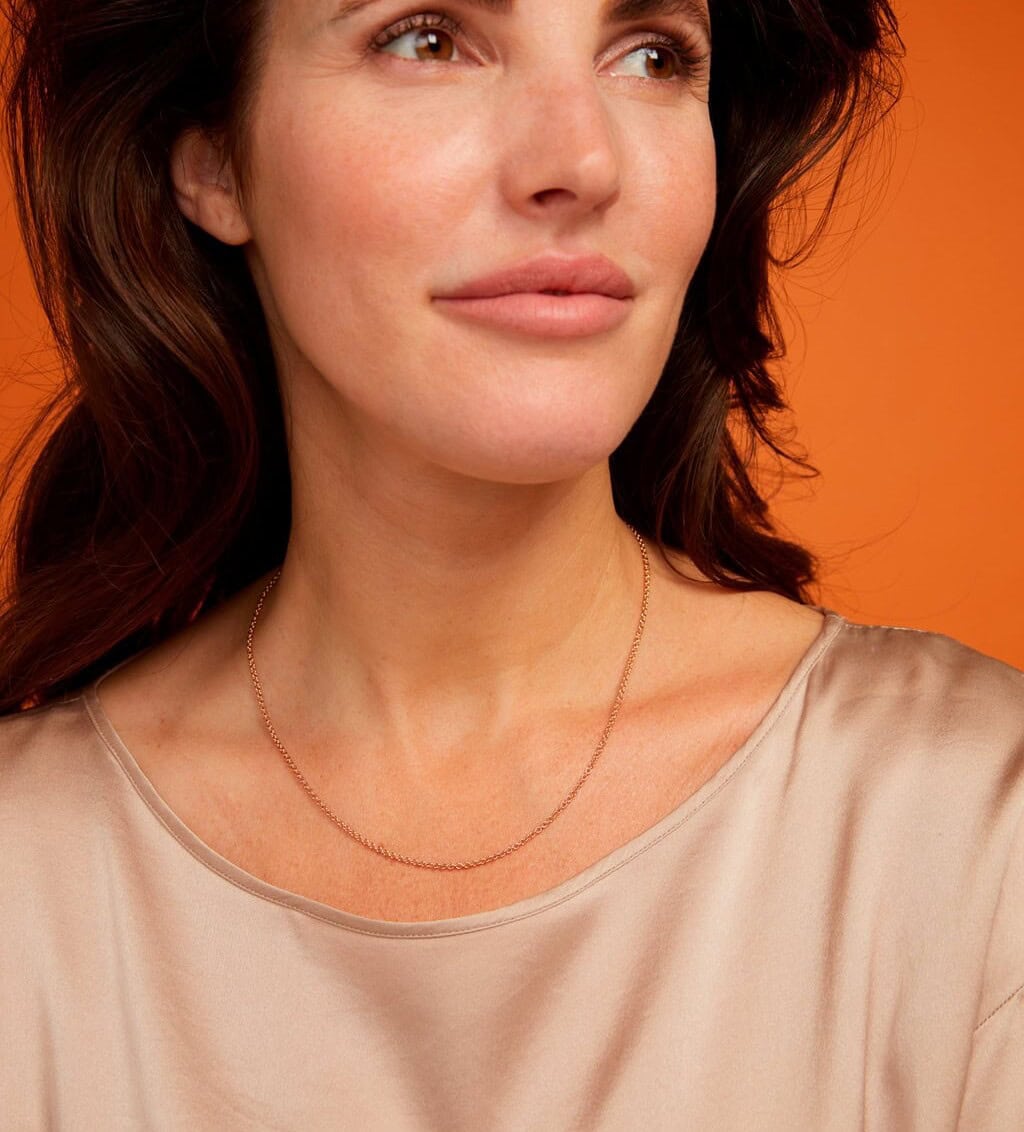 Schmuck: Bron Lux Halskette Roségold aus 750 Roségold von Bron