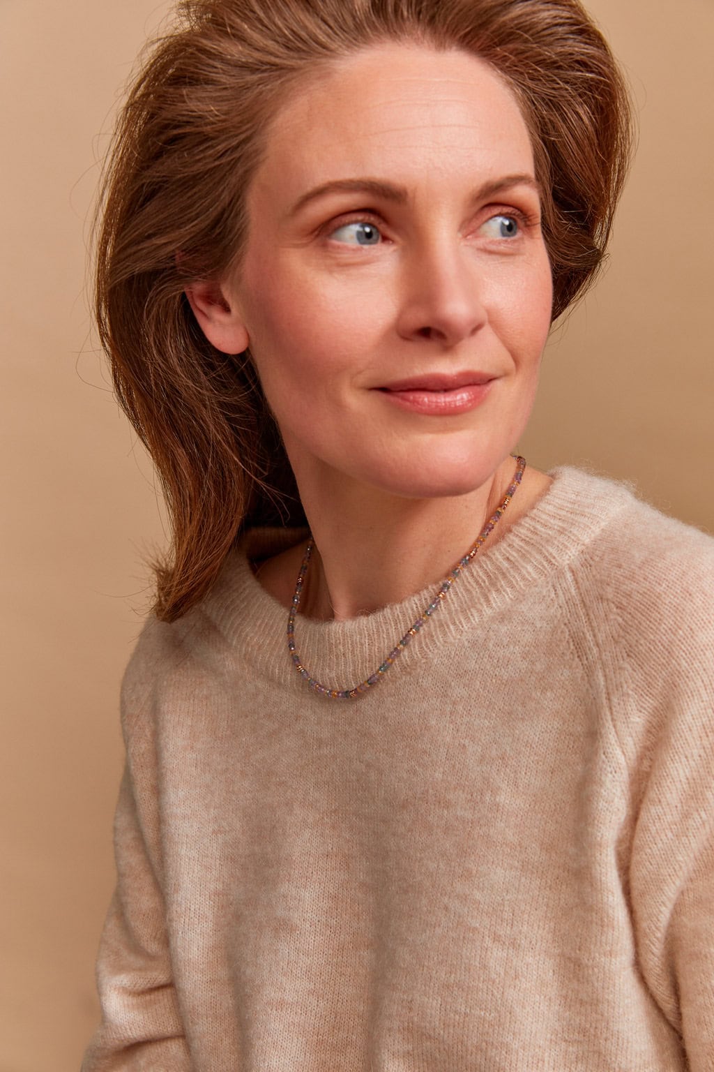 Schmuck: Bron Collier mit Farbsteinen Roségold aus 750 Roségold von Bron