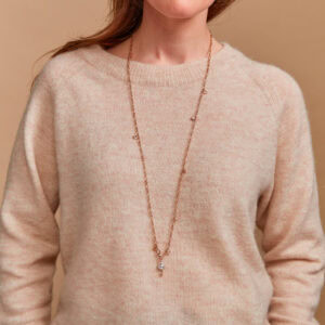 Schmuck: Bron Joy Collier mit Akoya-Perle und Diamanten in Roségold aus 750 Roségold von Bron