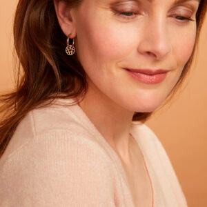 Schmuck: Bron Toujours Ajour Ohrring Einhänger Roségold aus 750 Roségold von Bron