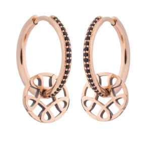 Schmuck: Bron Toujours Ajour Ohrring Einhänger Roségold aus 750 Roségold von Bron