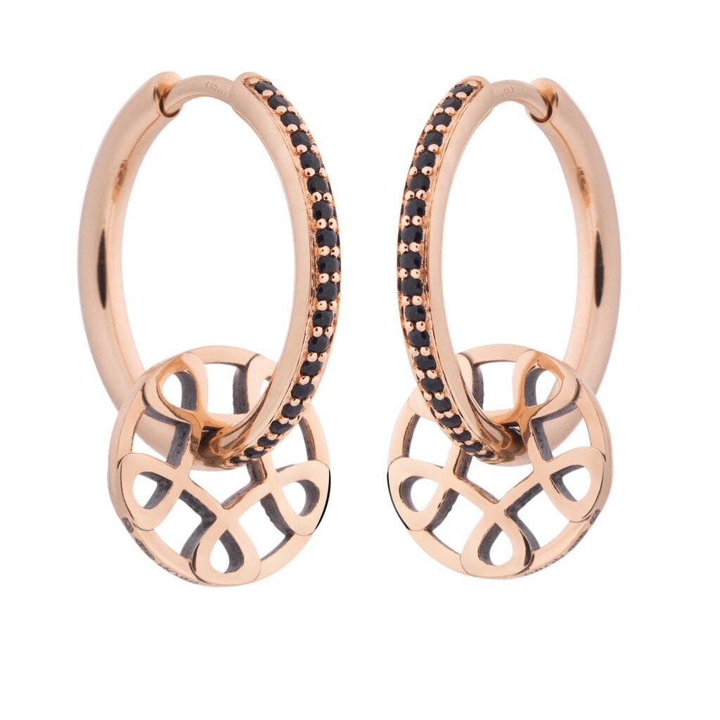 Schmuck: Bron Toujours Ajour Ohrring Einhänger Roségold aus 750 Roségold von Bron