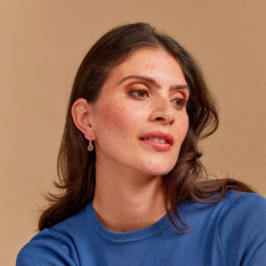 Schmuck: Bron Toujours Ajour Ohrring Einhänger Roségold aus 750 Roségold von Bron