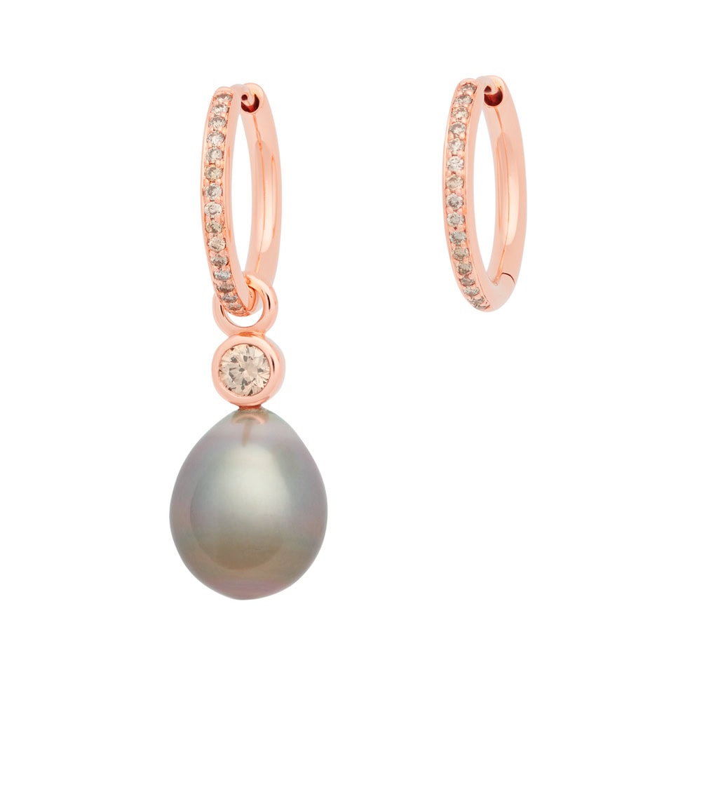 Schmuck: Bron Joy Diamant Perl Einhänger Roségold aus 750 Roségold von Bron