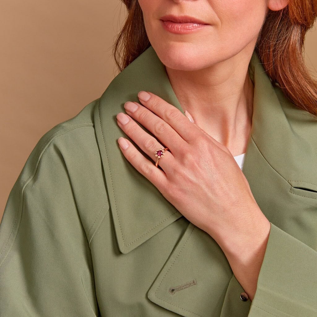 Schmuck: Bron Sprite Farbstein Ring Roségold aus 750 Roségold von Bron