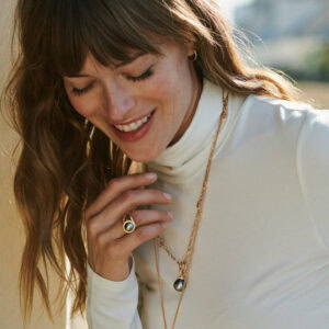 Schmuck: Bron Sushi Perl-Ring mit 11 mm Tahiti-Perle in Roségold aus 750 Roségold von Bron