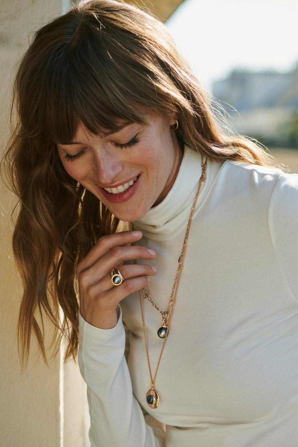 Schmuck: Bron Sushi Perl-Ring mit 11 mm Tahiti-Perle in Roségold aus 750 Roségold von Bron