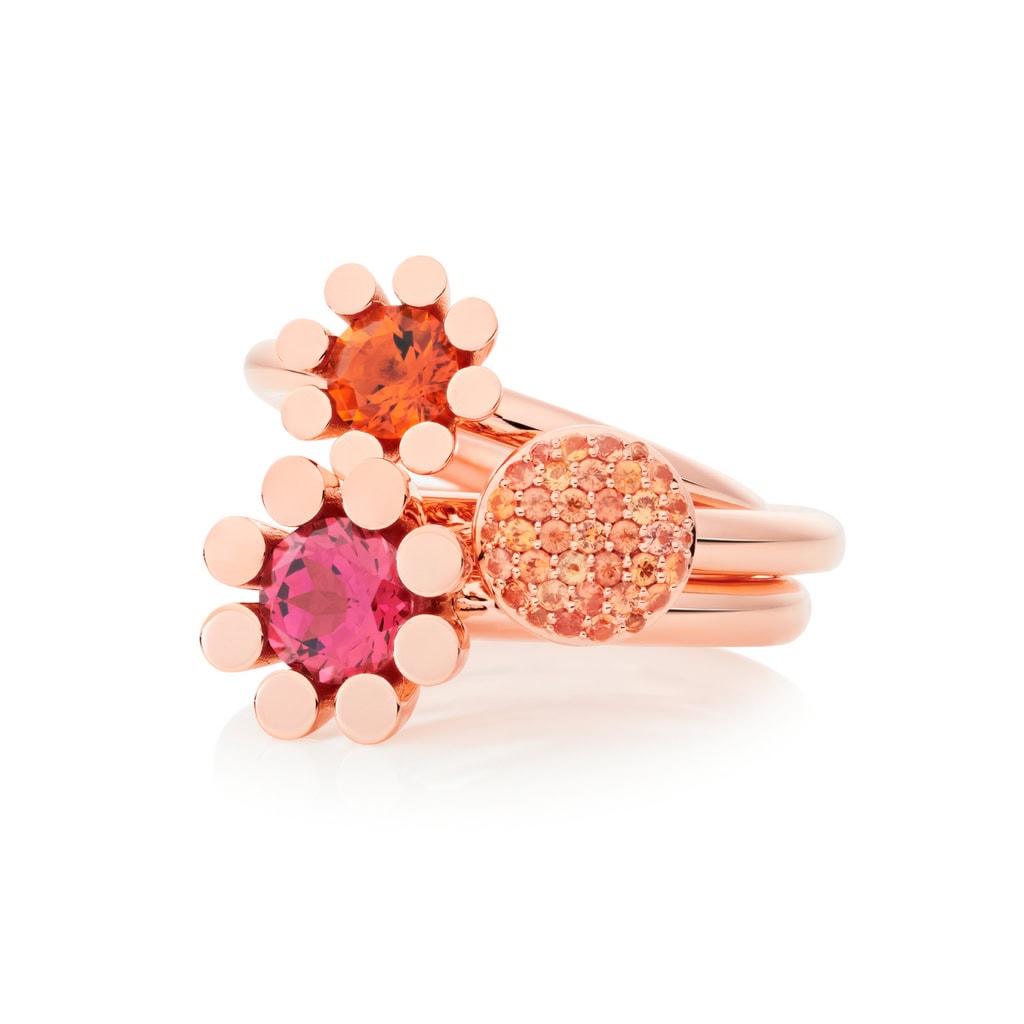 Schmuck: Bron Sprite Farbstein Ring Roségold aus 750 Roségold von Bron