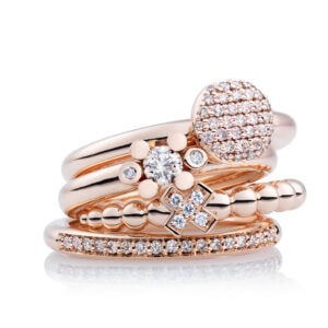 Schmuck: Bron Stax Memoire Ring Roségold aus 750 Roségold von Bron