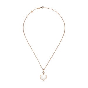 Schmuck: Chopard Happy Hearts Perlmutt Brillant Kette Roségold 45 cm aus 750 Roségold von CHOPARD