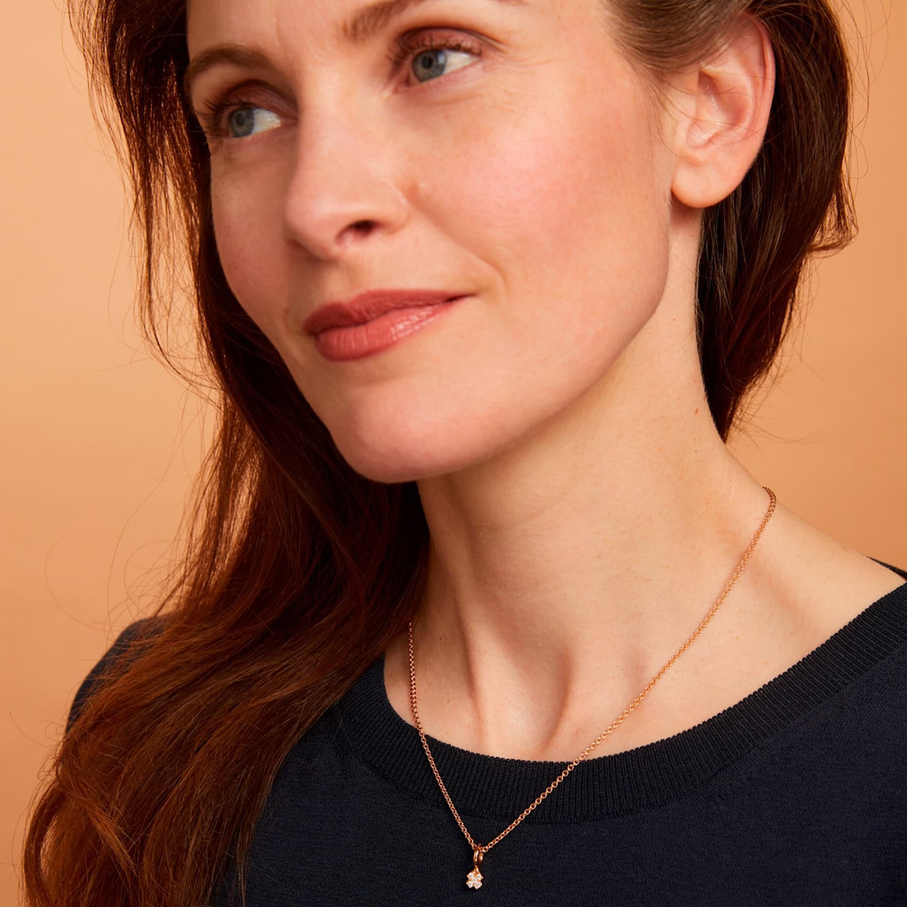 Schmuck: Bron Joy Diamant Anhänger Roségold aus 750 Roségold von Bron