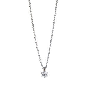 Schmuck: Halskette mit Solitaire Platin aus 950 Platin von Hans D. Krieger