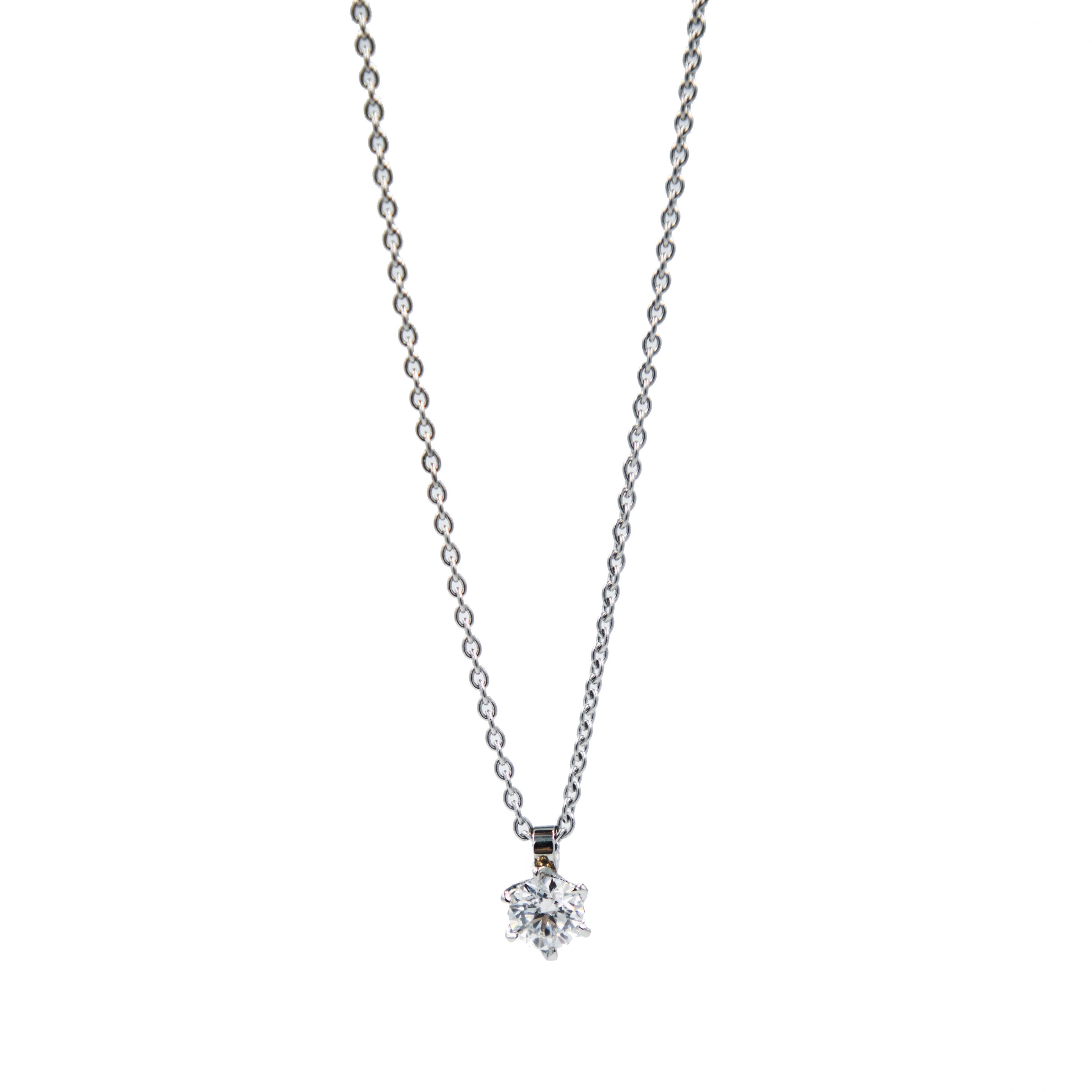 Schmuck: Halskette mit Solitaire Platin aus 950 Platin von Hans D. Krieger