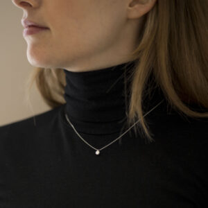 Schmuck: Halskette mit Solitaire Platin aus 950 Platin von Hans D. Krieger