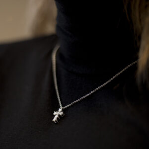 Schmuck: Hans D. Krieger Halskette aus 950 Platin mit Brillant-Kreuzanhänger aus 950 Platin von Hans D. Krieger