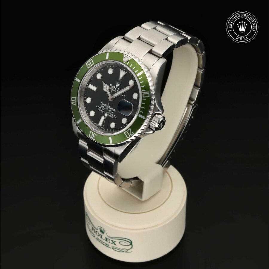 : Submariner Date aus Edelstahl Oystersteel von Rolex Certified Pre-Owned
