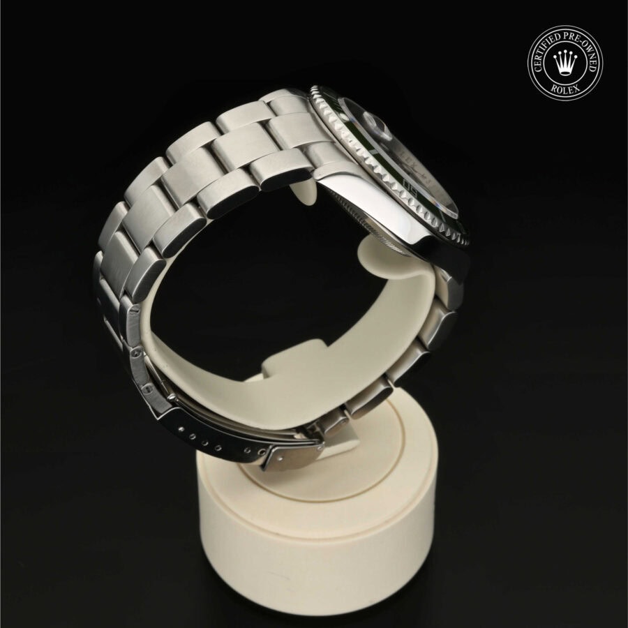 : Submariner Date aus Edelstahl Oystersteel von Rolex Certified Pre-Owned