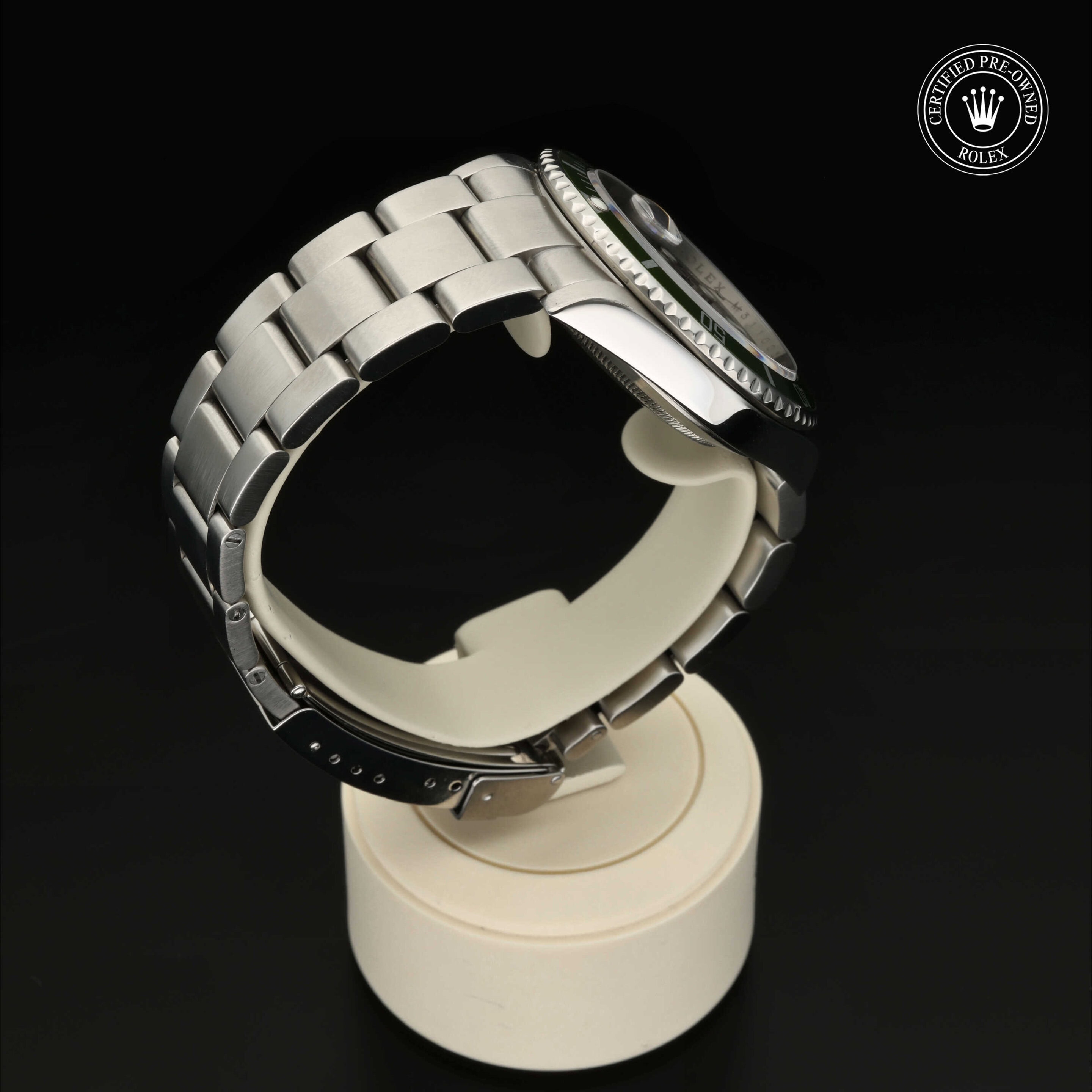 : Submariner Date aus Edelstahl Oystersteel von Rolex Certified Pre-Owned