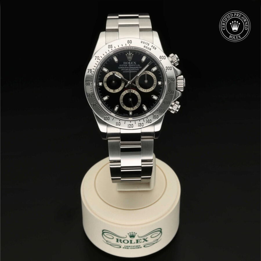 : Cosmograph Daytona 2008 aus Edelstahl Oystersteel von Rolex Certified Pre-Owned