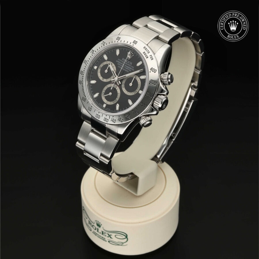 : Cosmograph Daytona 2008 aus Edelstahl Oystersteel von Rolex Certified Pre-Owned