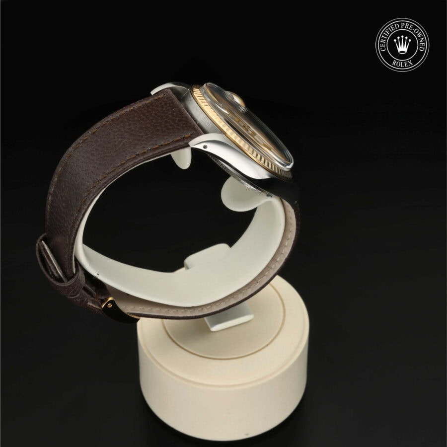 : Datejust 36 aus Edelstahl Oystersteel und Gold von Rolex Certified Pre-Owned