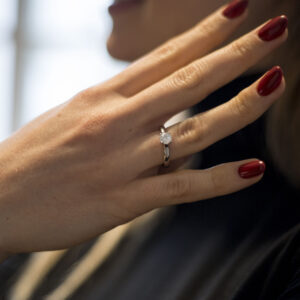 Schmuck: Soltaire Ring Platin aus 950 Platin von Hans D. Krieger