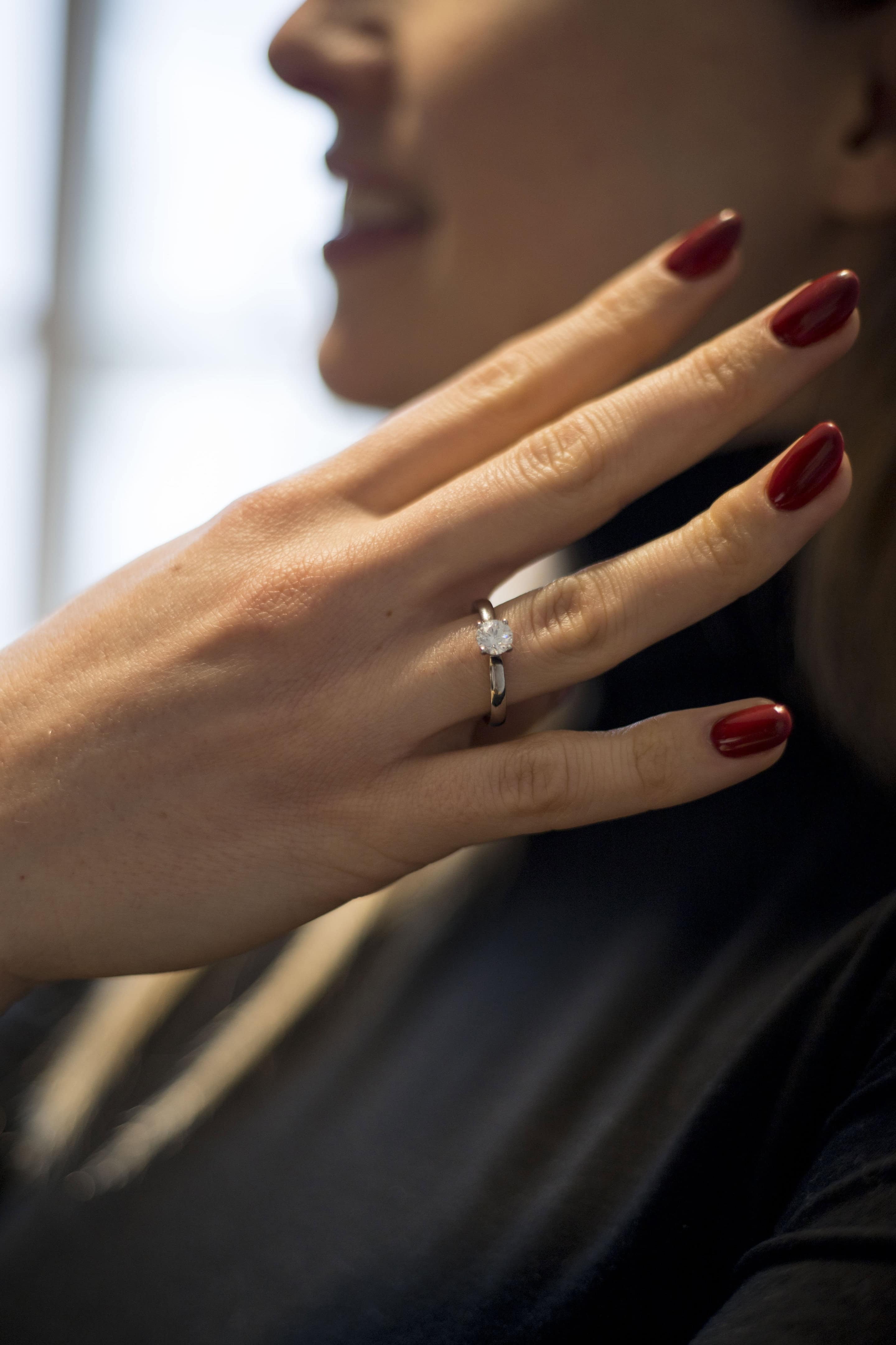 Schmuck: Soltaire Ring Platin aus 950 Platin von Hans D. Krieger