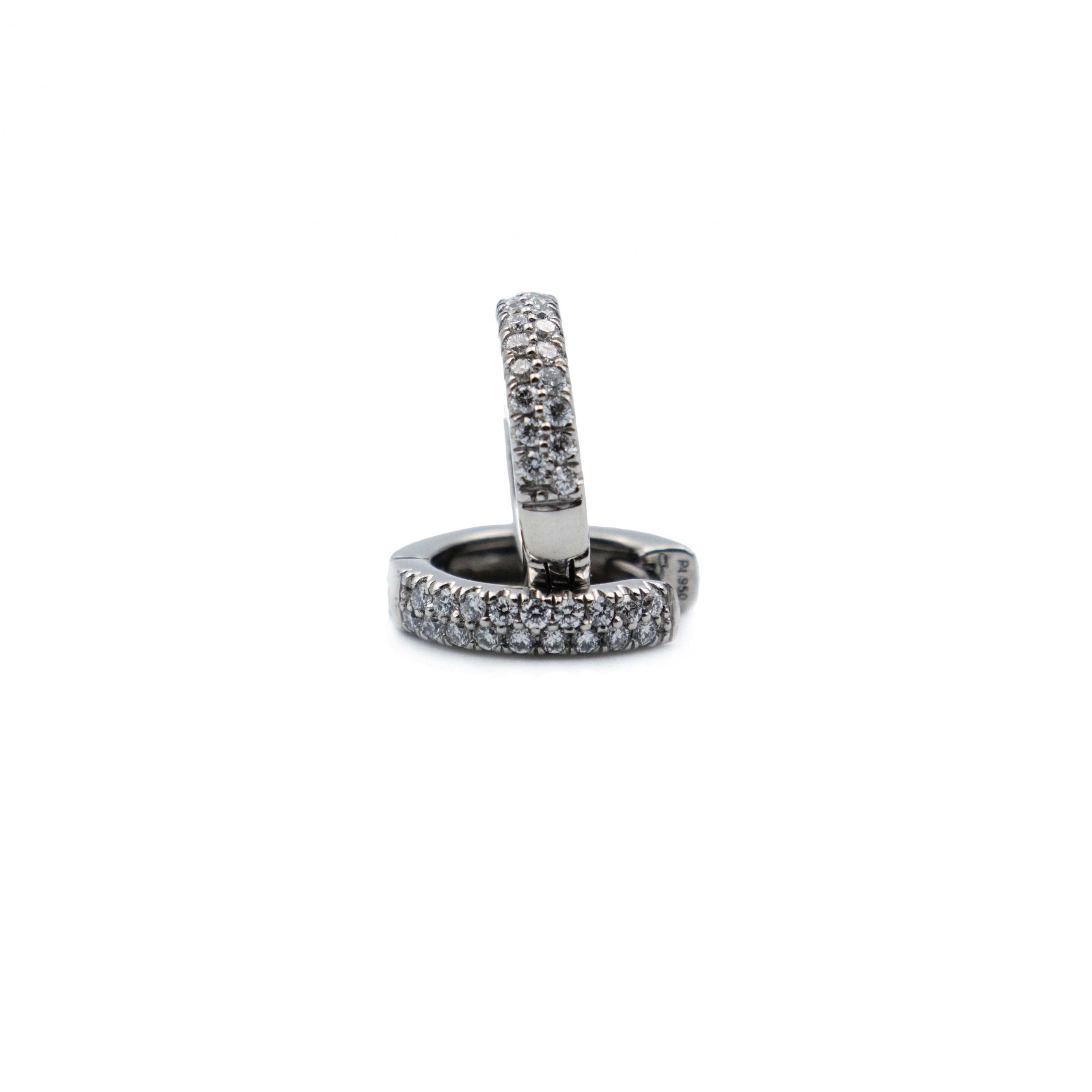 Schmuck: Diamant Creolen Platin aus 950 Platin von Hans D. Krieger