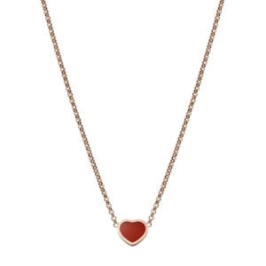 Schmuck: Chopard Happy Hearts Karneol Kette Roségold aus 750 Roségold von CHOPARD